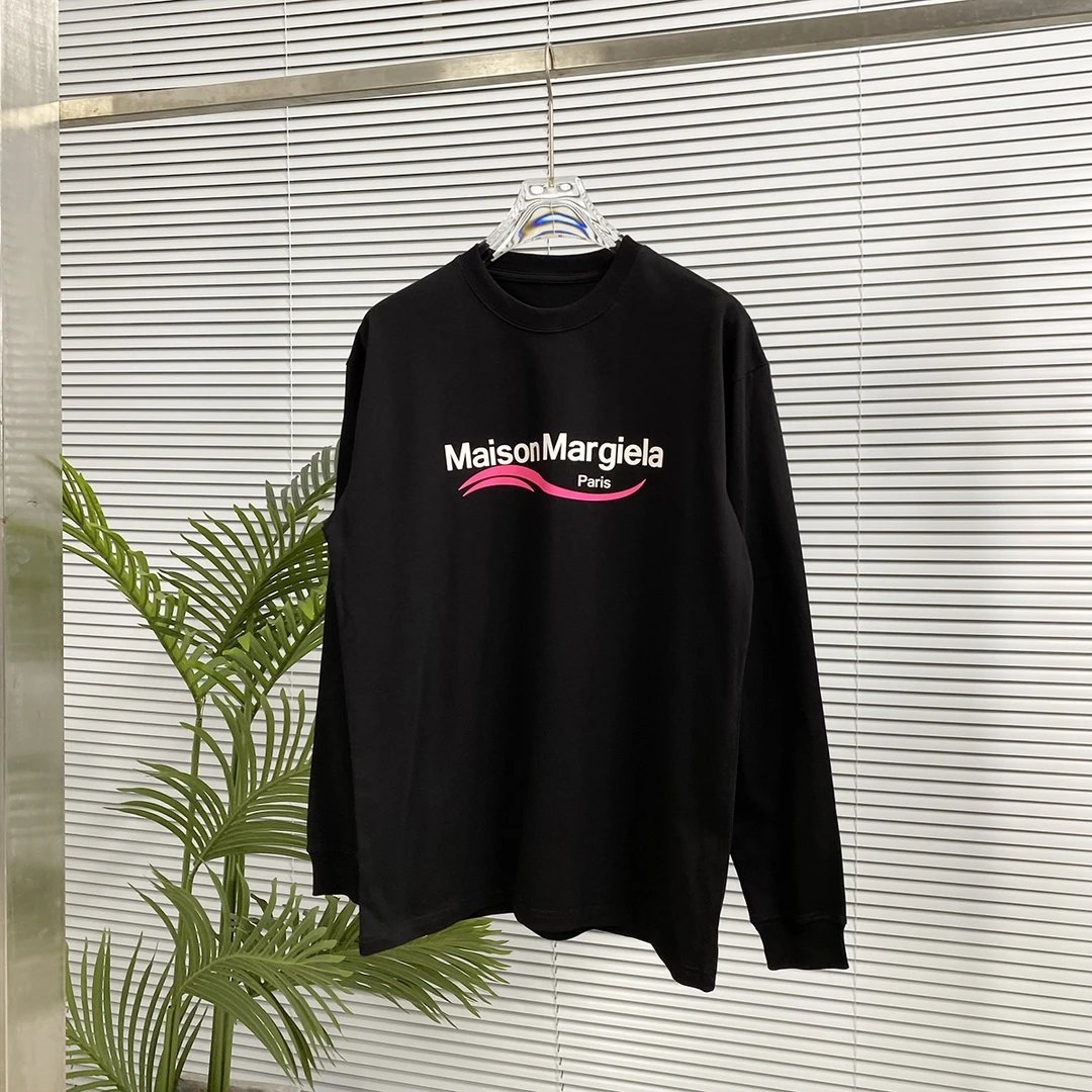 Maison Margiela Hoodie New24s Autumn and Winter Long Sleeve T Round Neck Sweatshirt Long Sleeve Base Shirt Outerwear Trendy Unisex Sports Casual Loose Fit Versatile Autumn Winter New Arrival