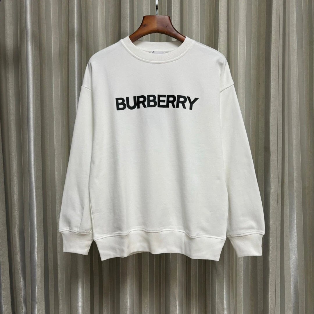 Burberry Hoodie Classic logo Printed Crewneck Sweatshirt Long Sleeve Base Shirt Outerwear Trendy Unisex Sports Casual Loose Fit Versatile New Autumn Winter Collection