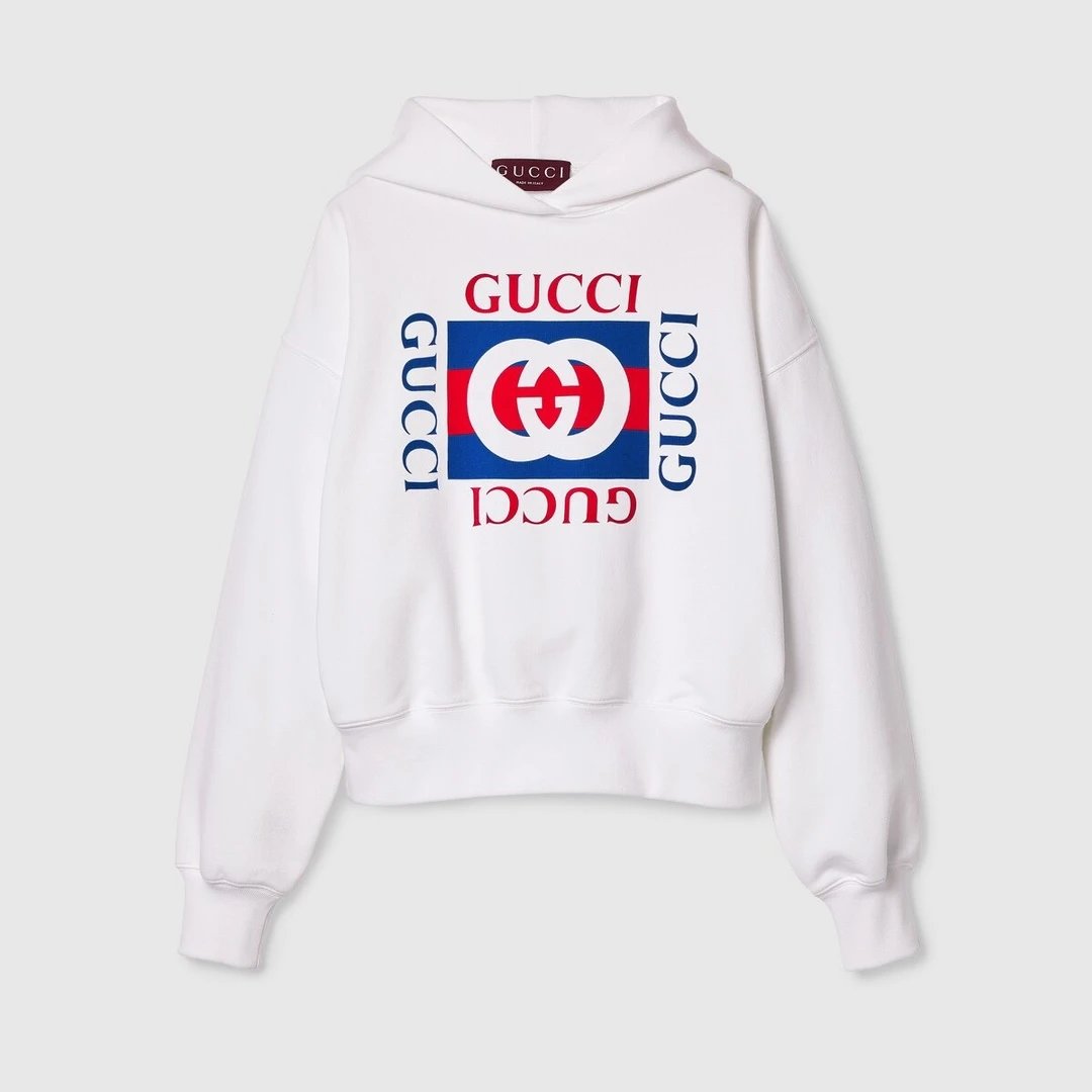 Gucci Hoodie Colorful Chest logo Printed Hoodie Sweatshirt Jacket Top Unisex Sports Casual Loose Fit Versatile
