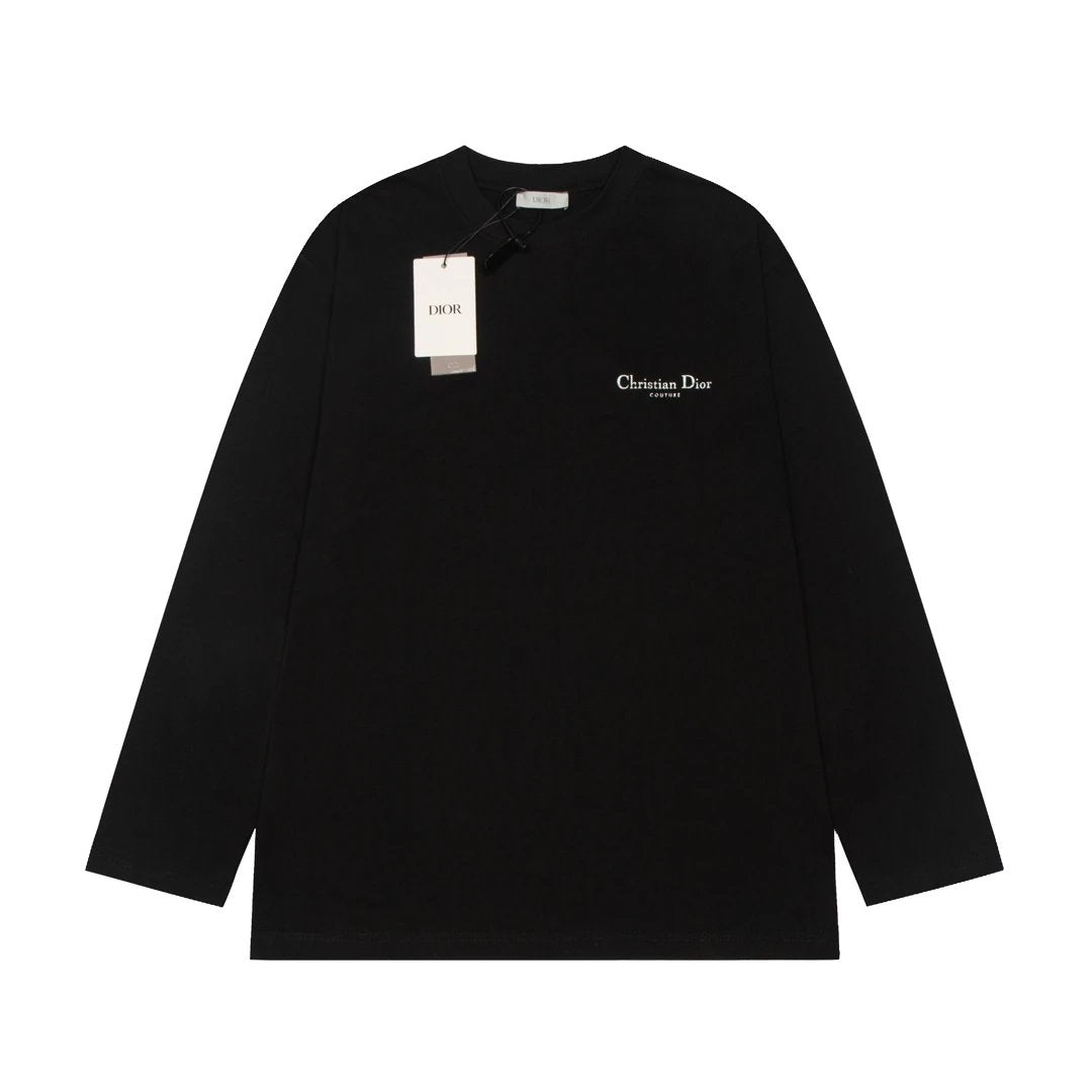 Dior Hoodie Classic Front and Back English Letters logo Round Neck Sweatshirt Long Sleeve Base Shirt Jacket Top Fashion Unisex Sports Casual OS Loose Fit Versatile New Autumn Winter Collection