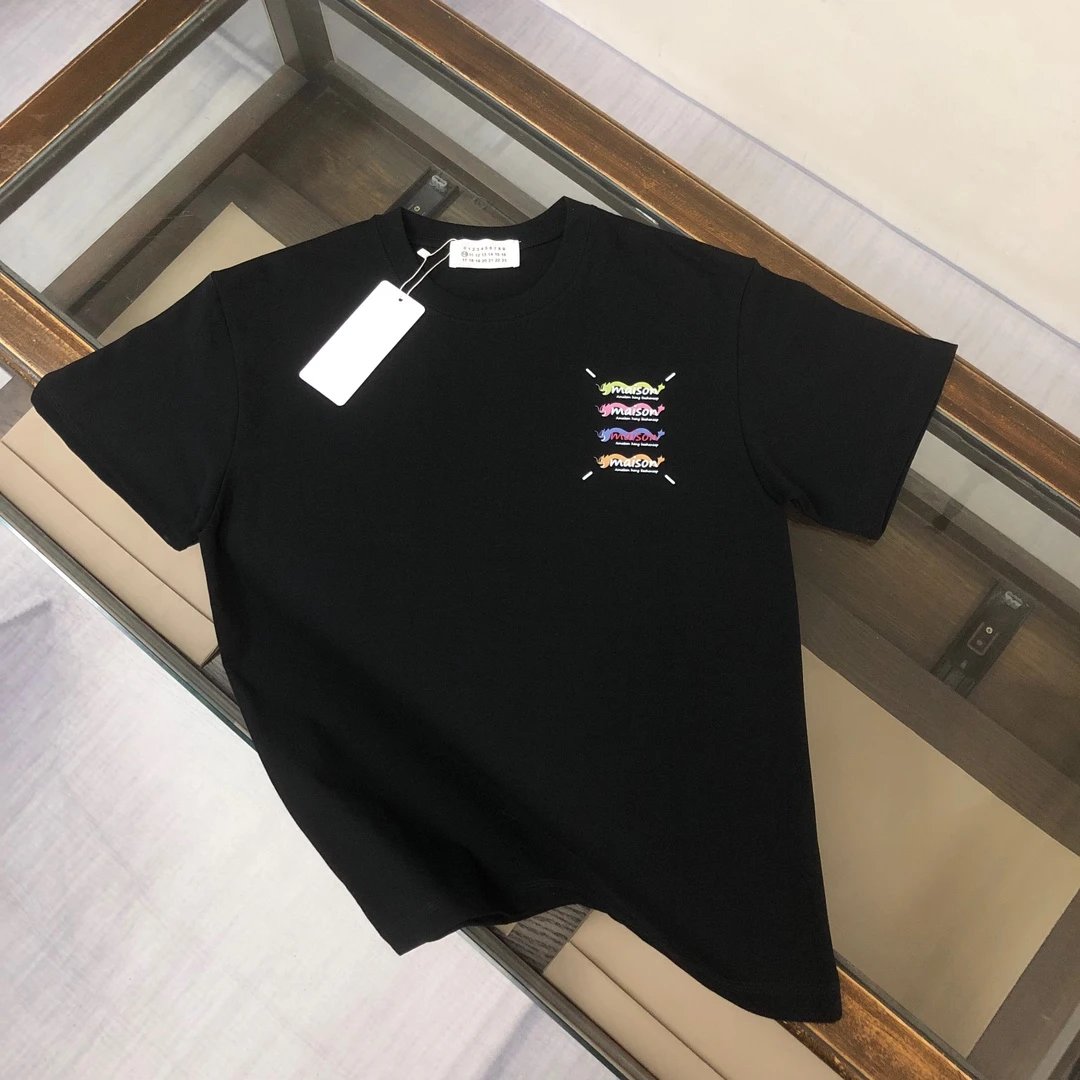 Maison Margiela T-shirt Dragon Year Limited Edition Pattern Letter Print on Chest logo round Neck Short Sleeve25ss New Pure Cotton Unisex Style T Casual T-Shirt Base Layer Shirt OS Loose Fit Half Sleeve Top Plus Size