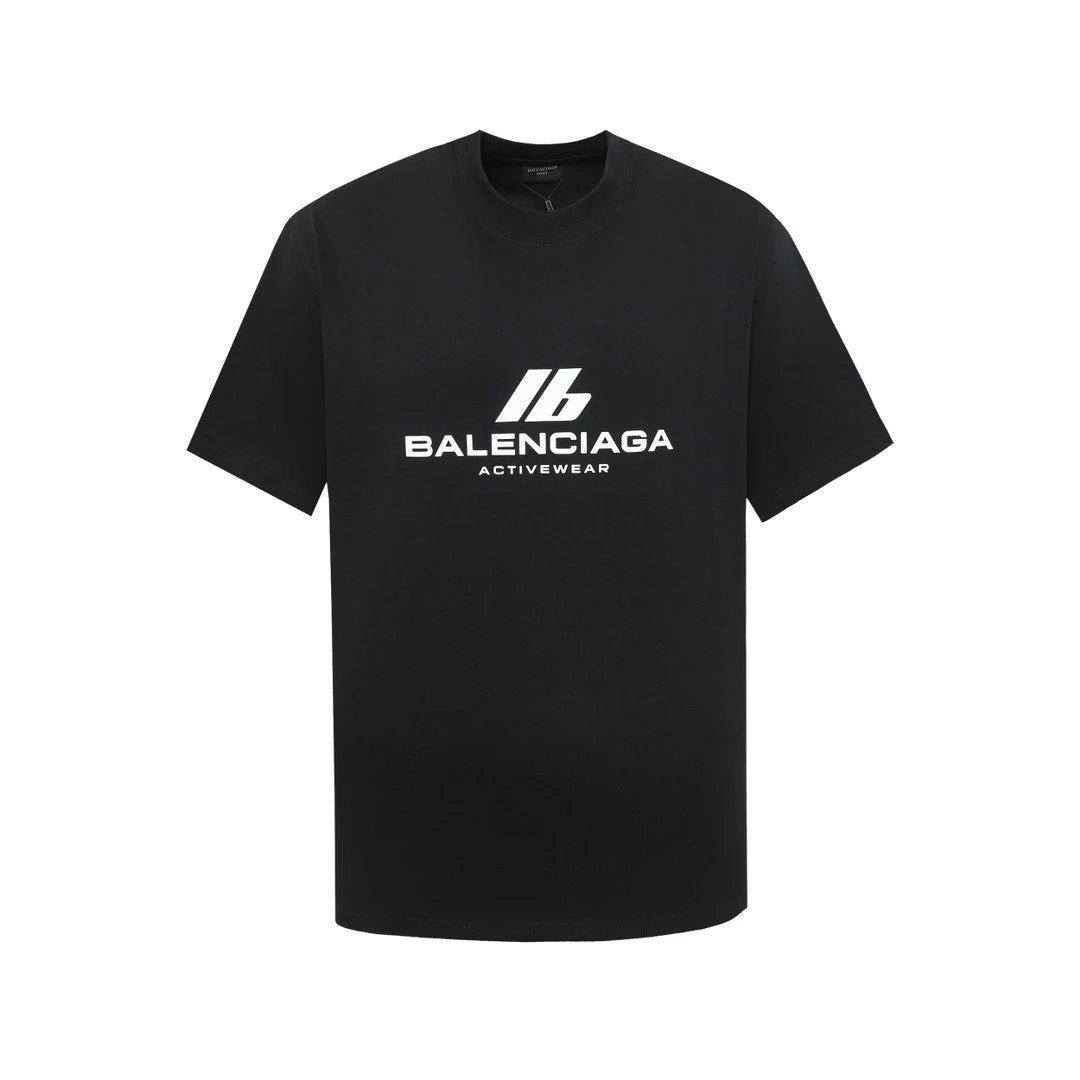 Balenciaga T-shirt Ski Jacket Series3m Reflective Crew Neck Short Sleeve25ss New pure cotton T Unisex T-Shirt OS Loose Fit Base Shirt Top Half Sleeve T-Shirt