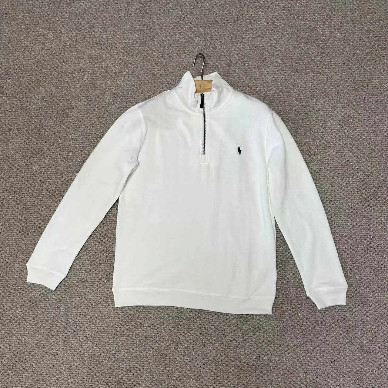 Ralph Lauren Hoodie Embroidered Half Zipper Sweater Long Sleeve Sweater