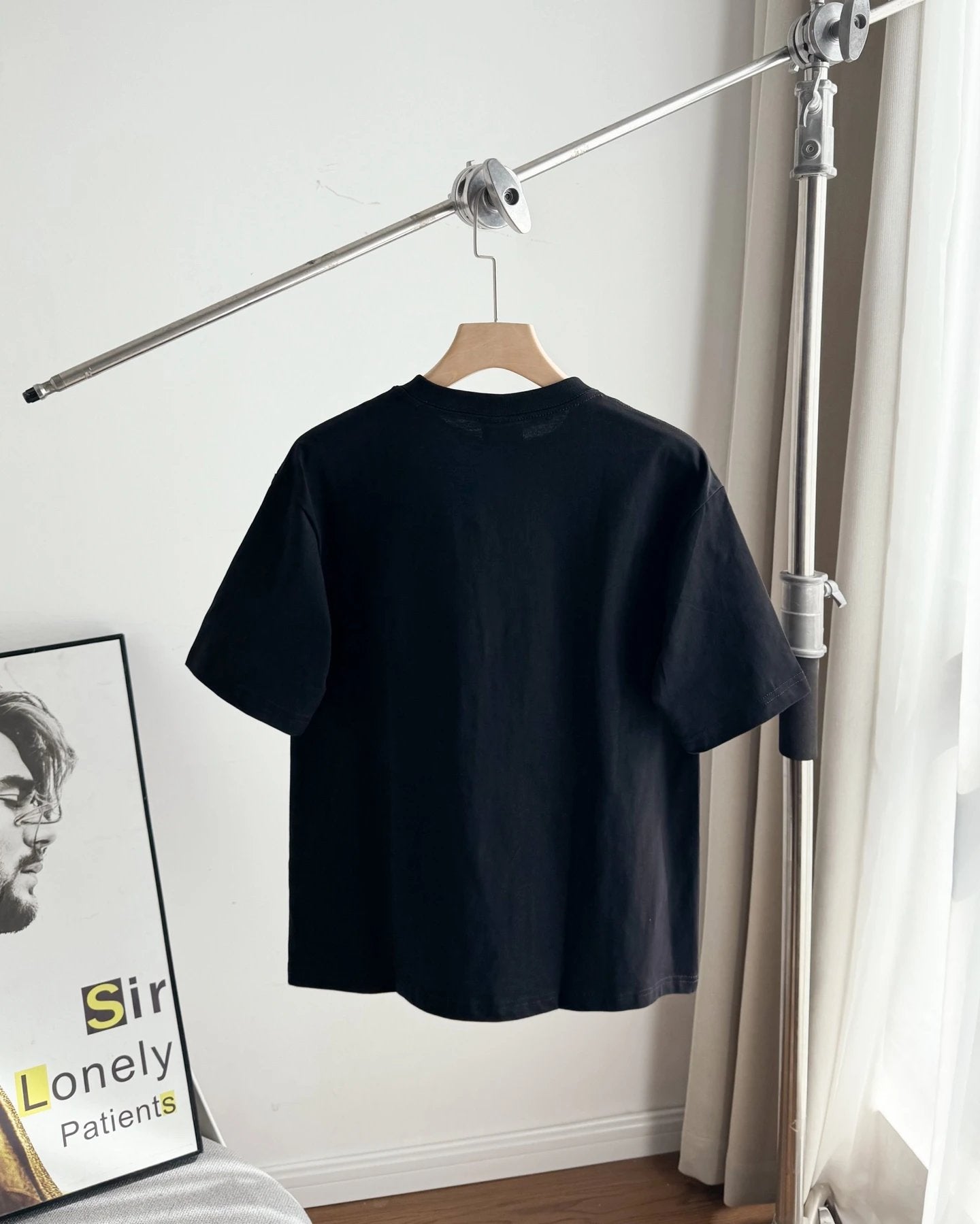 Balenciaga T-shirt Chest Character Letter Print logo round Neck Short Sleeve25ss New Pure Cotton Unisex Style T Casual T-Shirt Base Layer Shirt OS Loose Fit Half Sleeve Top Plus Size