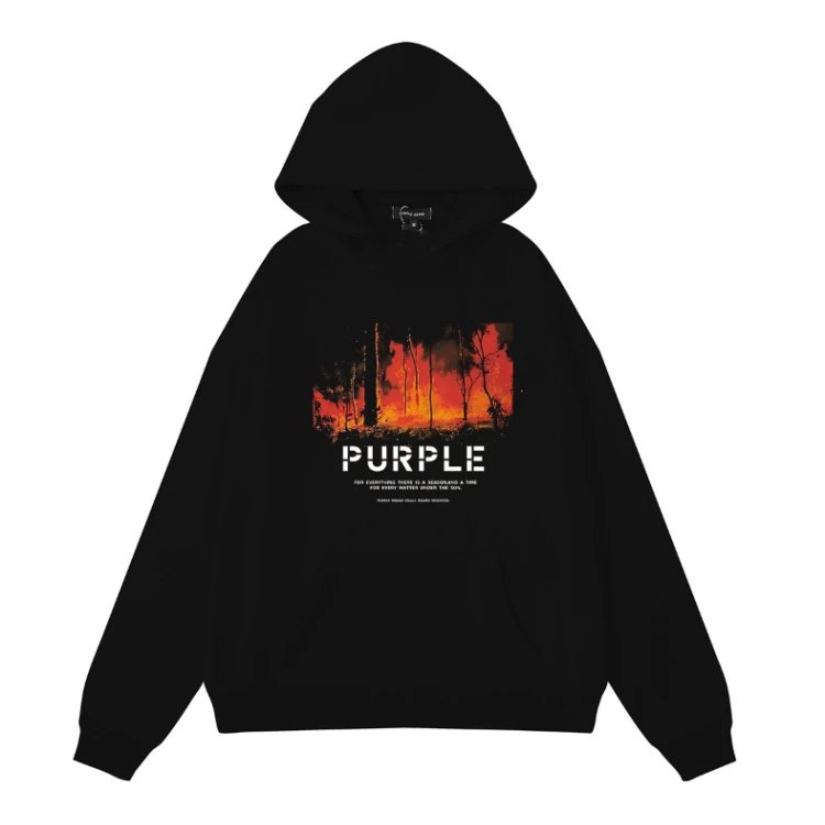 Purple Brand Hoodie Hooded Sweater Fashionablesweatshirt-SQ002