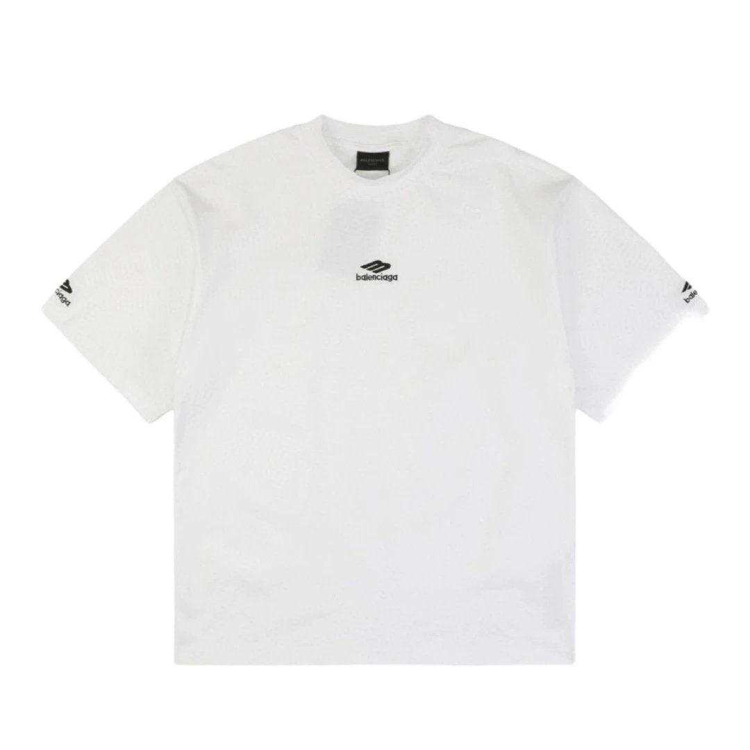 Balenciaga T-shirt Small chest m Embroidery logo round Neck Short Sleeve25ss New Pure Cotton Unisex Style T Casual T-Shirt Base Layer Shirt OS Loose Fit Half Sleeve Top Plus Size