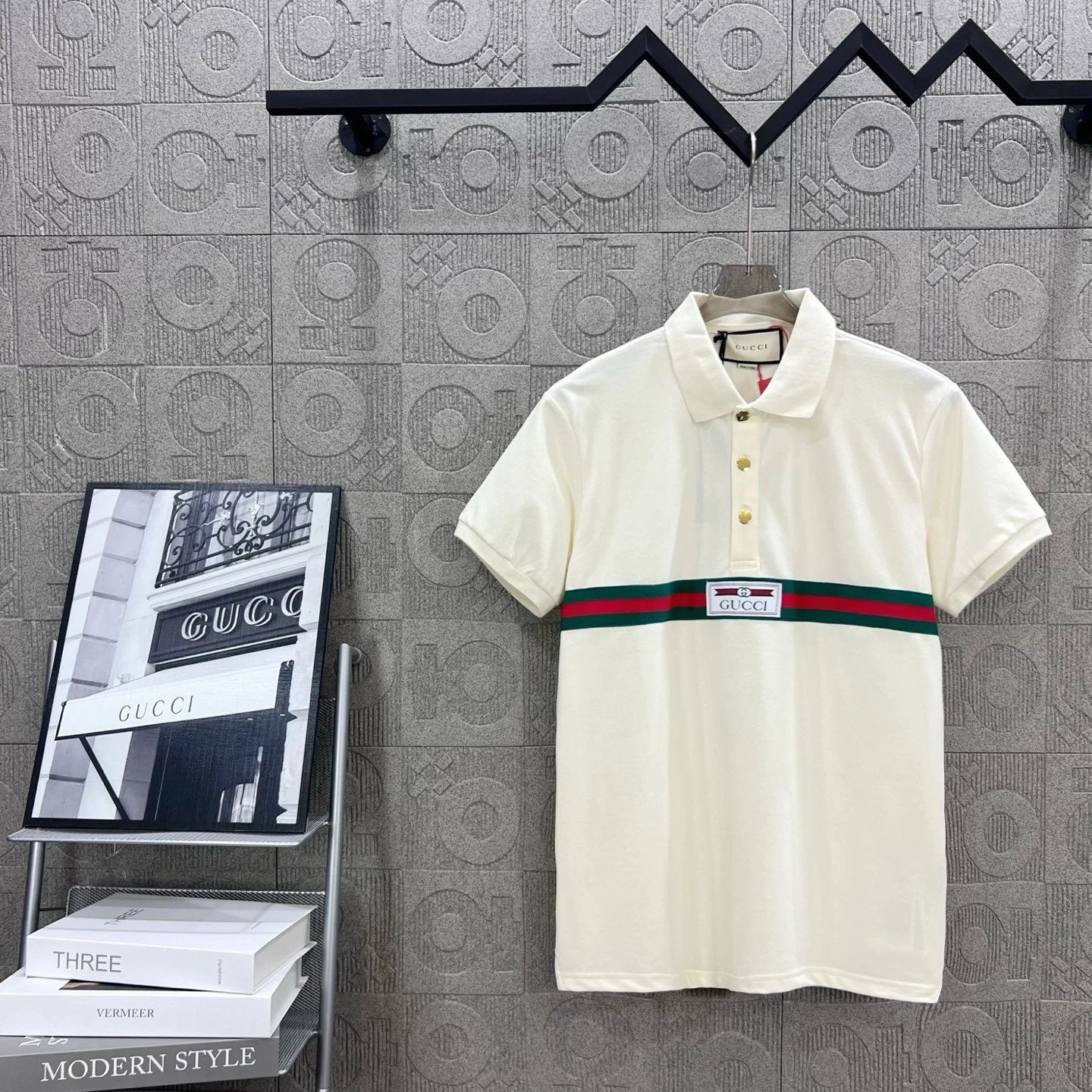 Gucci T-shirt Front Letter logo Embroidery POLO Shirt Lapel Short Sleeve25ss New Unisex Commuter Short Sleeve Summer Loose Fit T Business Shirt Plus Size T-Shirt