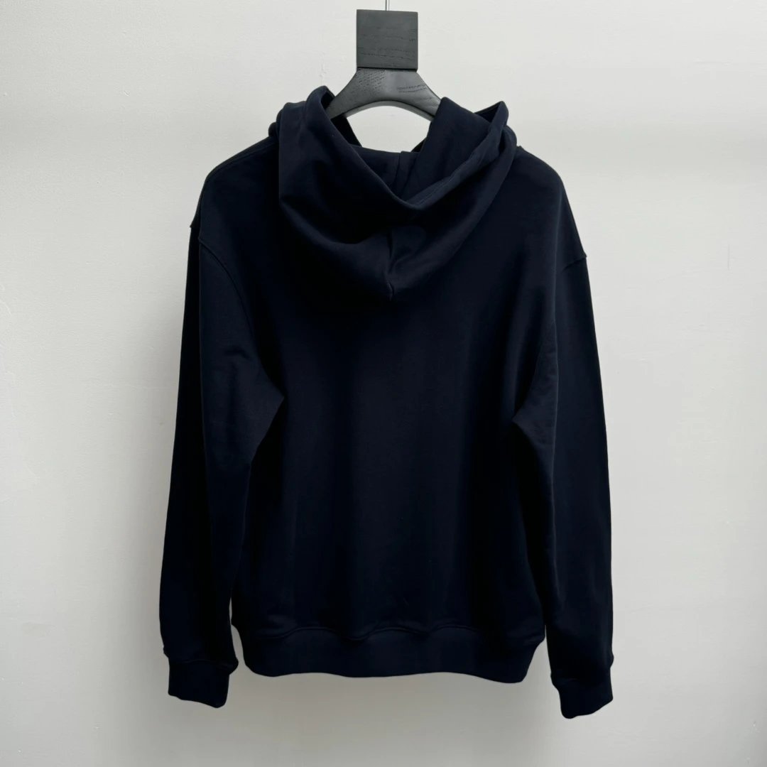 Gucci Hoodie Color-Block Handwritten Logo Embroidered Hoodie Casual Loose Cotton Pullover Sweatshirt Sportswear os Unisex Fit Top24ss Autumn and Winter New Products