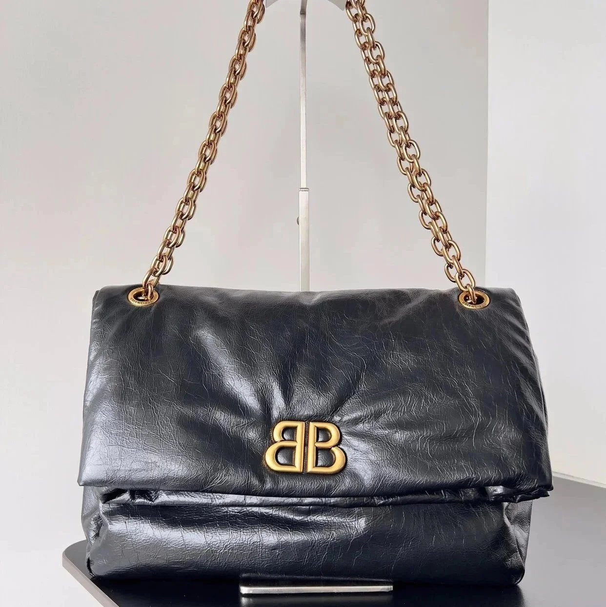 Balenciaga Bag Top version 【Counter Version with Full Package】Winter Series LeMonaco Quilted Series Chain Bag Shoulder Bag Messenger Bag Women's Bag Large Medium Small Size