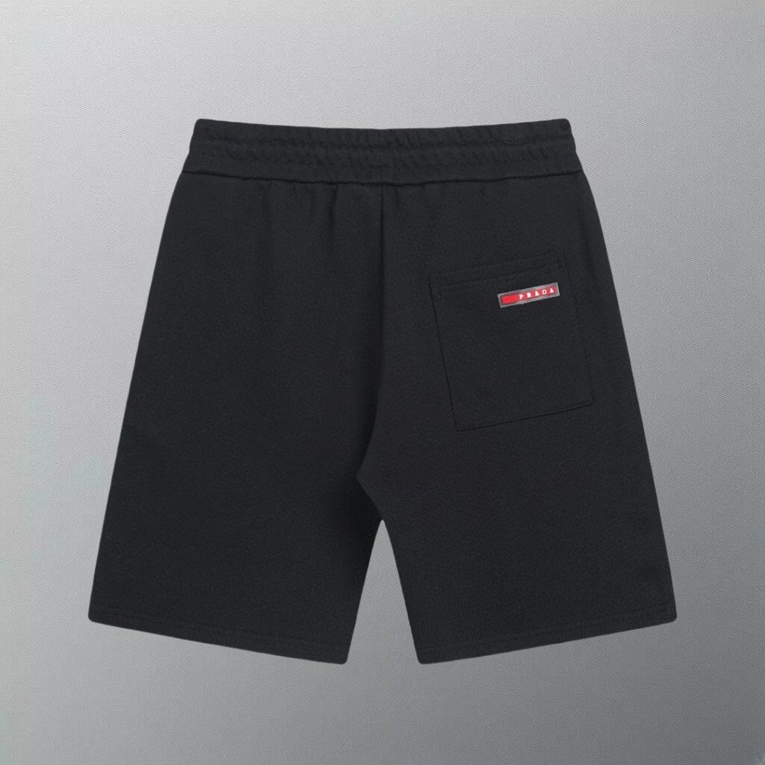 PRADA Shorts Front Triangle Badge logo Five-point Shorts25ss New Drawstring Casual Summer Pants5Two-in-One Casual Sweatpants for Men and Women, Pure Cotton Joggers
