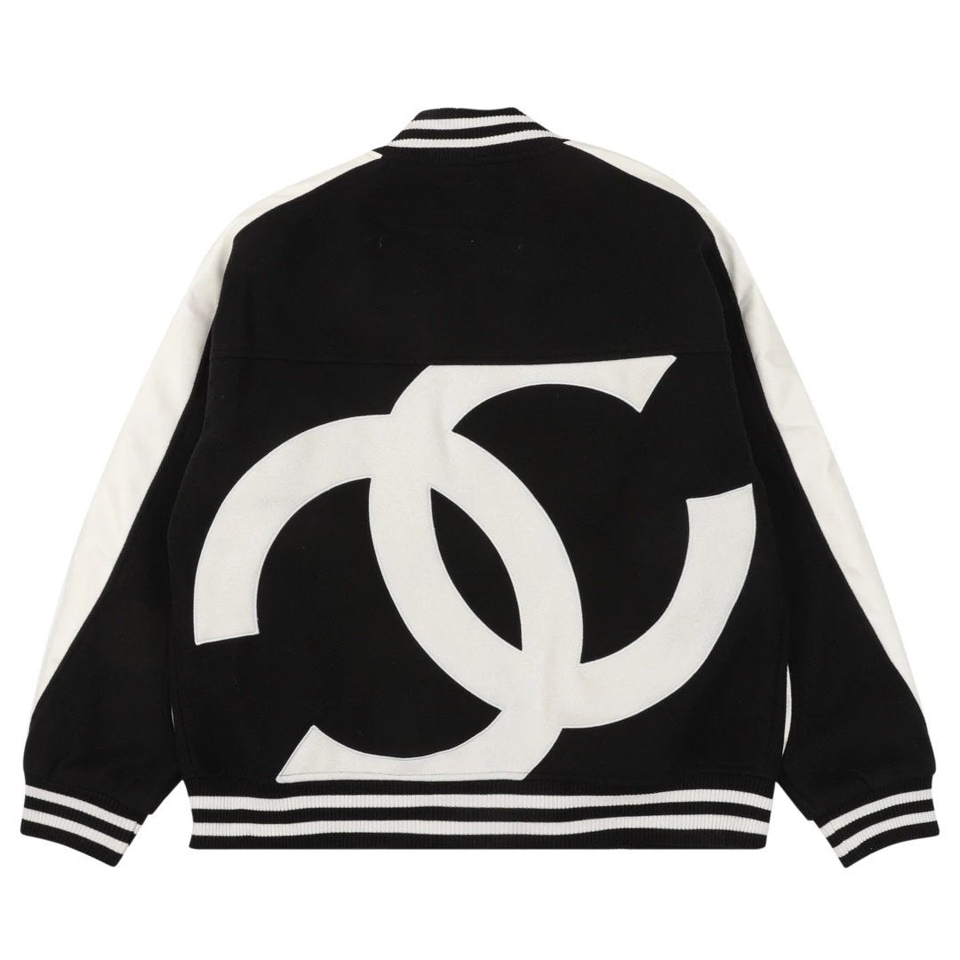 Chanel Jackets High-End Stitching Embroidered Baseball Uniform Jacket Jacket
Warm Tips:Hand Wash Or Dry Cleaning Is Recommended.!!
Size:XS-L