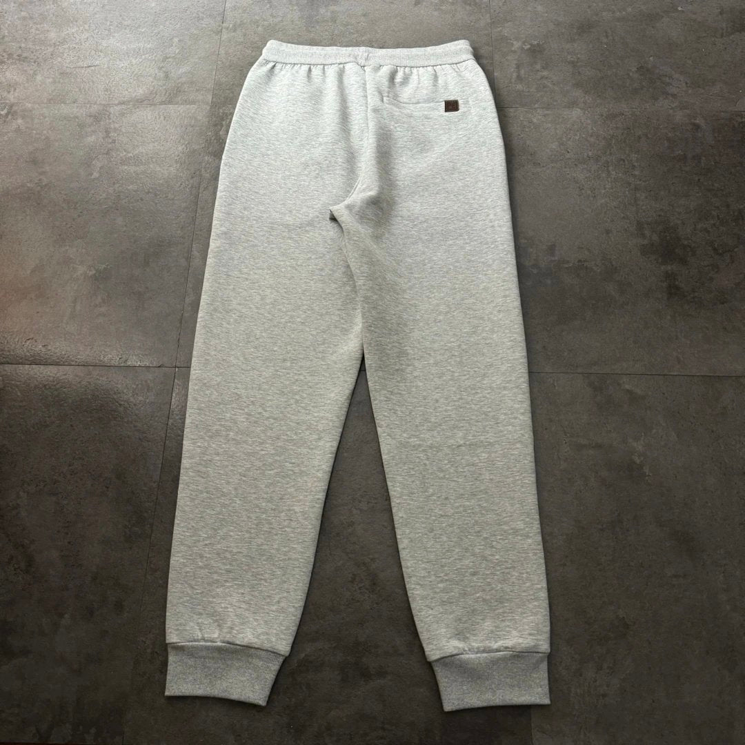 LOEWE Sweatpants 2024New Men's and Women's Casual Pants Sweatpants with Leather Tag Small LOGO Cuffed Long Pants