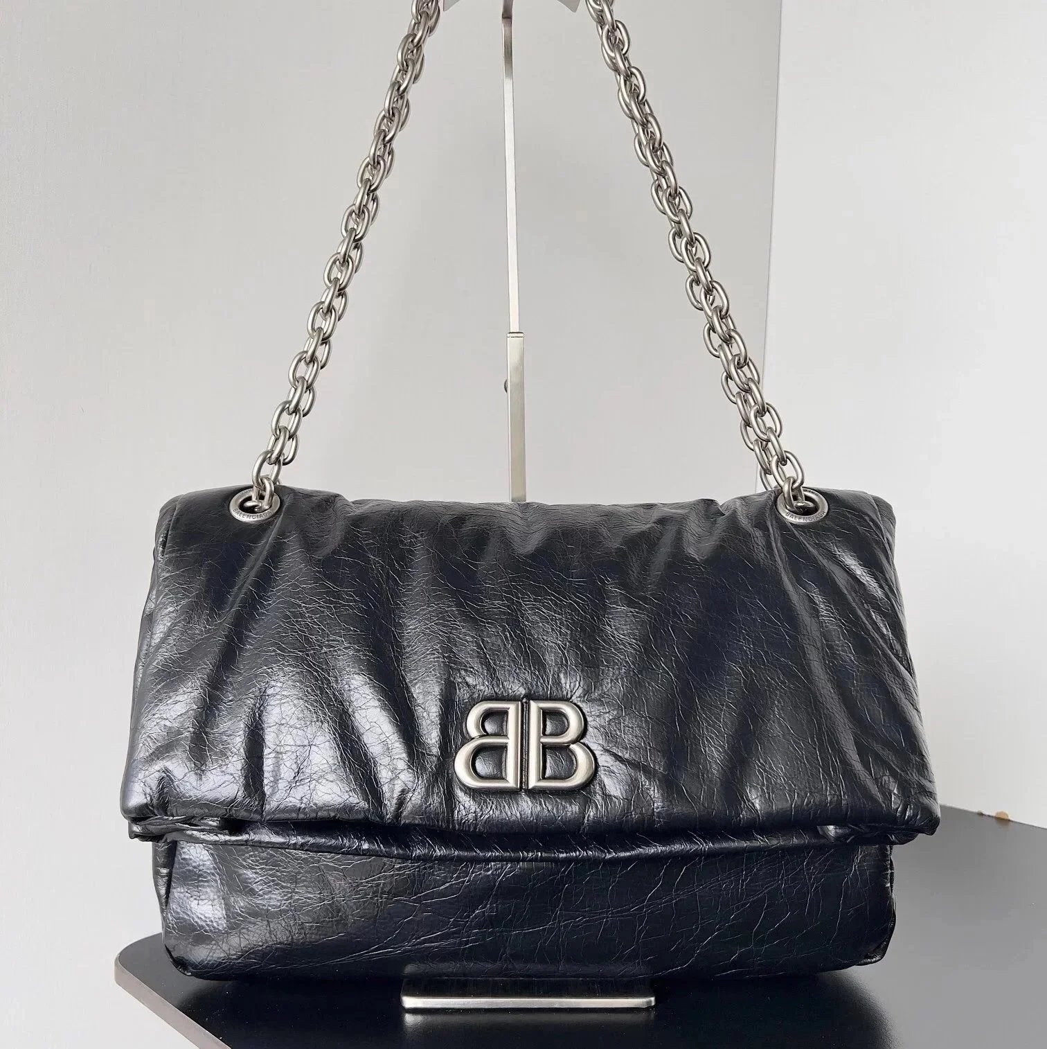 Balenciaga Bag Top version 【Counter Version with Full Package】Winter Series LeMonaco Quilted Series Chain Bag Shoulder Bag Messenger Bag Women's Bag Large Medium Small Size