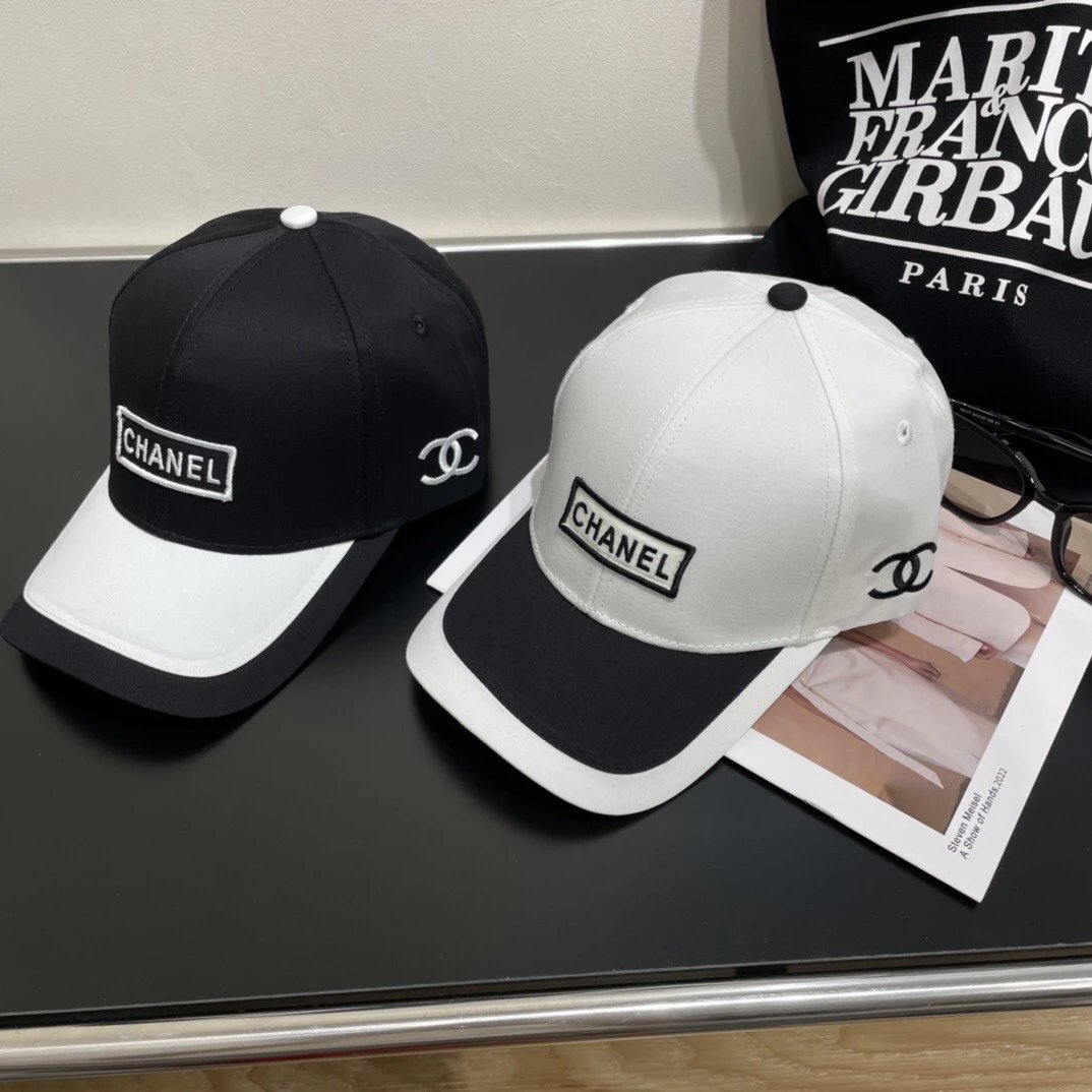 Chanel Hat Peaked Cap High Quality Sun Hat New Simple Embroidery logo Baseball Cap,New Shipment,Big Brand's Same Style Super Easy to Match,Hurry up and Buy It!Travel Essential Fashion Big Brand
