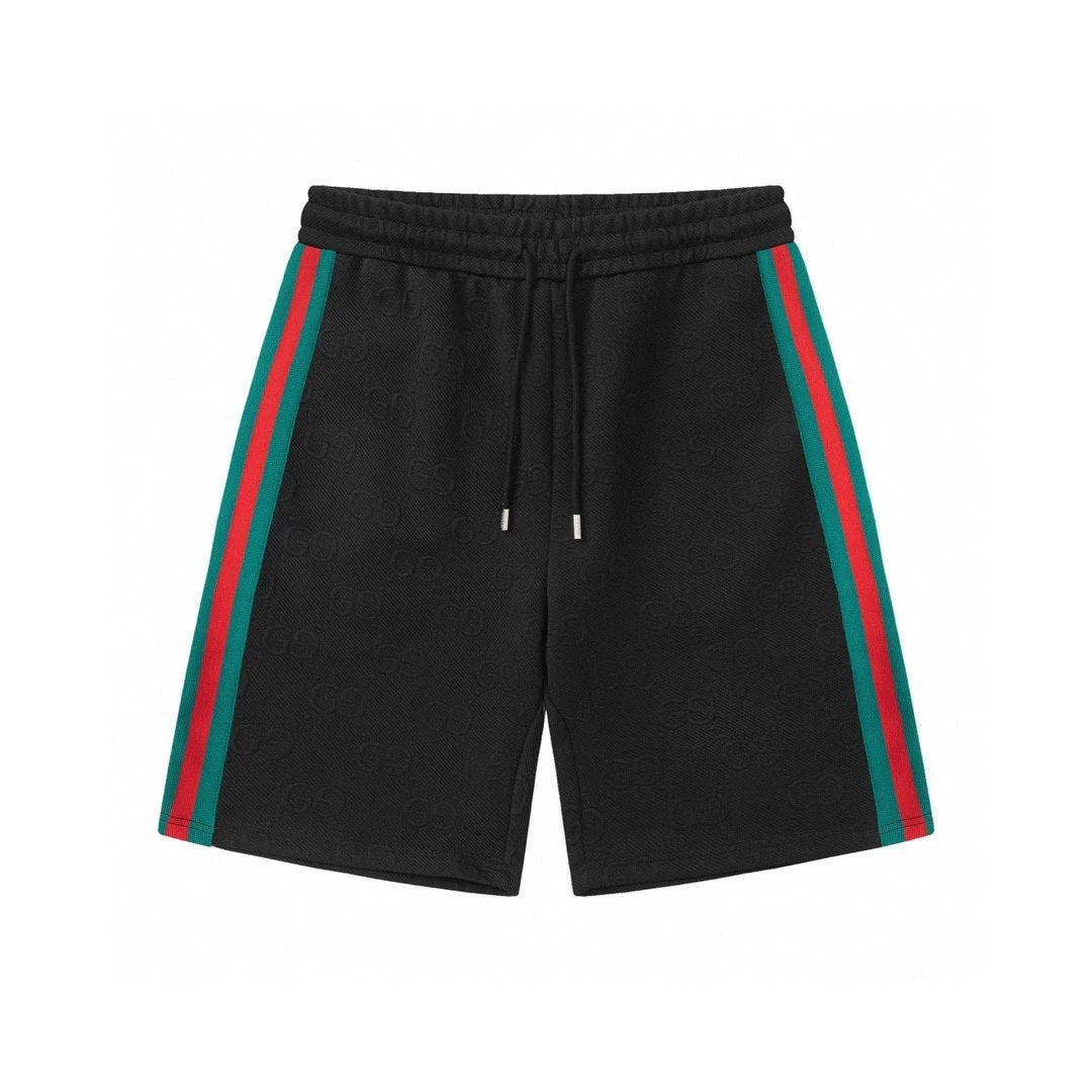 Gucci Shorts Double Letter G Embroidered Shorts Knee-Length Shorts25ss New Drawstring Casual Summer Pants American Style5Two-in-One Casual Sweatpants for Men and Women, Pure Cotton Joggers
