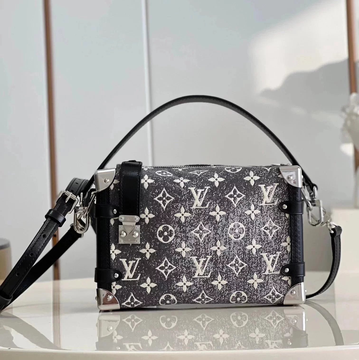 Louis Vuitton LV Women's Bag Top version Silk Screen2023Early Spring Series Handbag Full Cowhide
