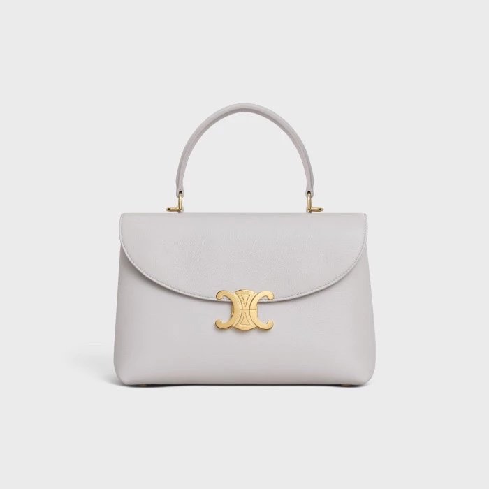 Celine women's bag Top version 【Super Original Genuine Goods Leather】24SS New Arc De Triomphe kelly Handbag Portable Messenger Bag Shoulder Bag Medium NiNo Top handled shoulder Kelly Handbag Women's Bag117523