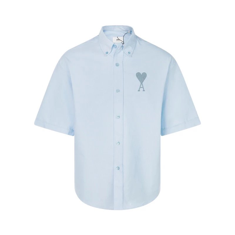 Ami T-shirt Top Version Men's and Women's Same Style Summer New Product Same Color Love Casual Short Sleeve Shirt Top