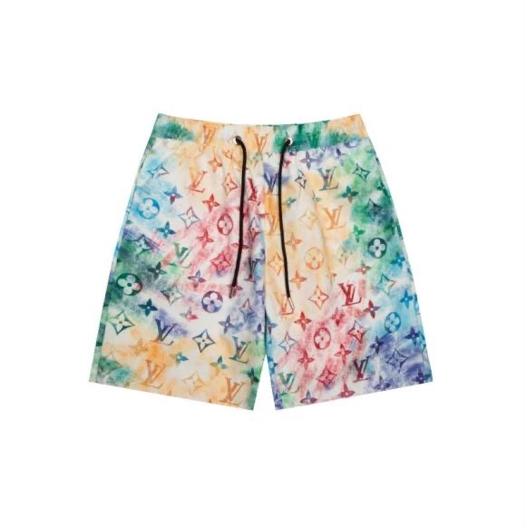 Louis Vuitton LV Shorts Full Print Gradient Beach Shorts Five-Point Shorts os Loose Quick-Dry Unisex Casual Trendy Brand Big Shorts25ss New Product5Pants