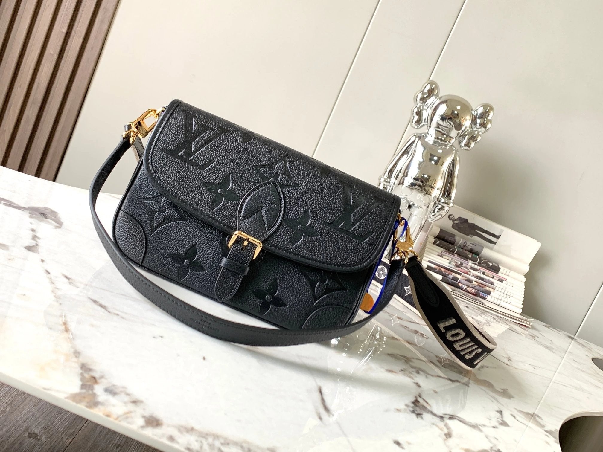 Louis Vuitton LV Women's Bag Top version Super Original Leather2022New Baguette Bag Presbyopic Underarm Shoulder Messenger Bag