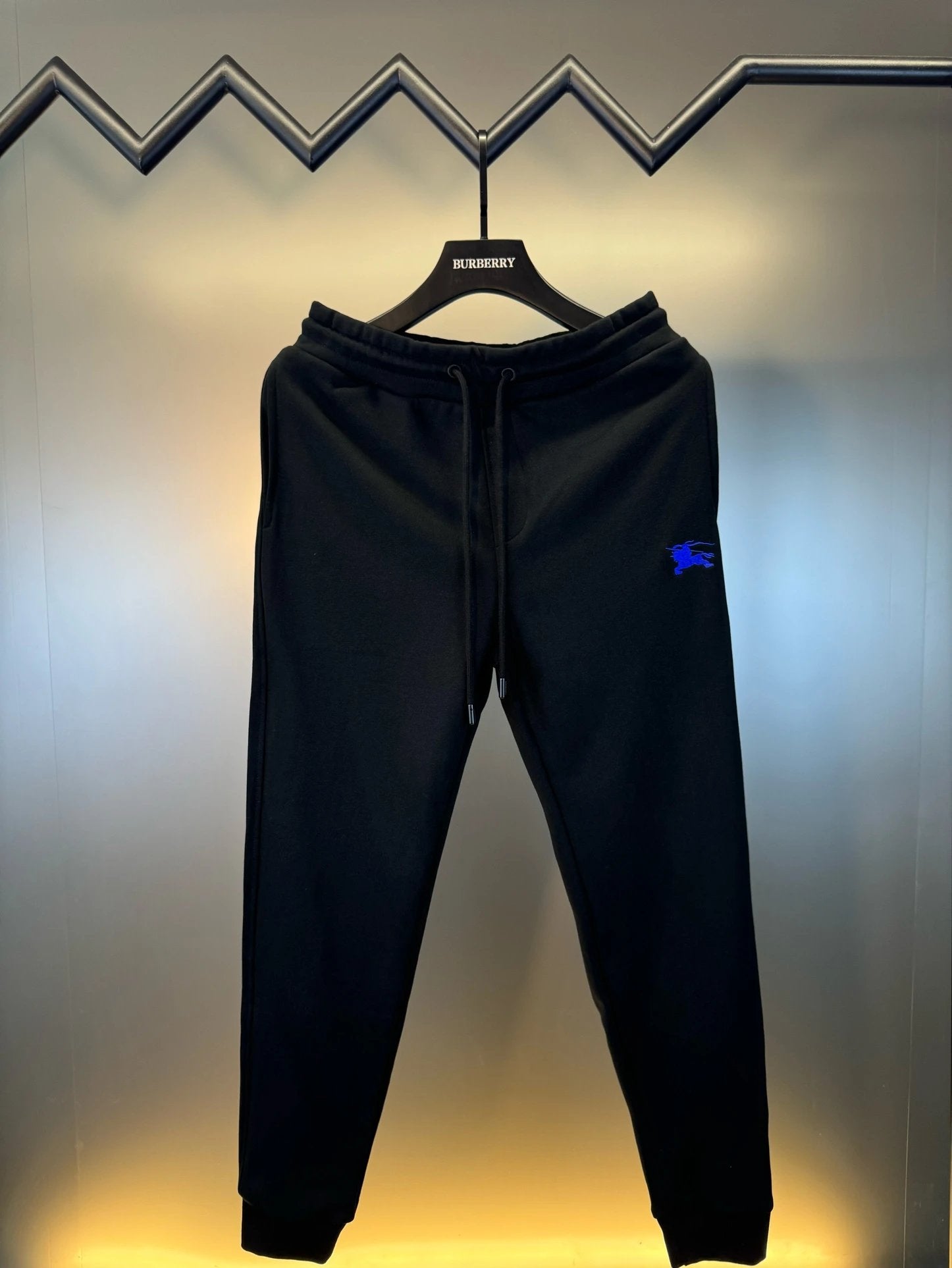 Burberry Sweatpants 2024New logo Embroidered Logo Jogger Sweatpants Autumn Unisex Long Pants Drawstring Winter Loose Plus Size Casual Pants High Waist Color Block