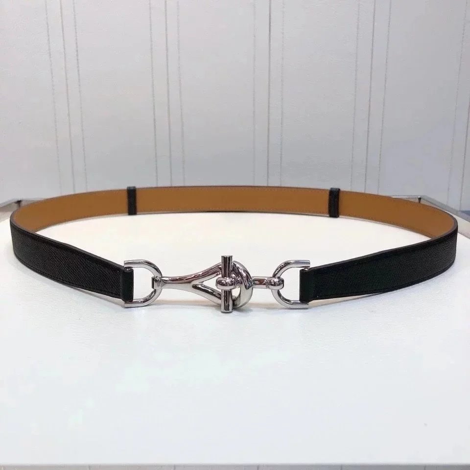 Hermes Belt Top version High Quality New Waist Belt Women's Genuine Cattlehide Leather Surface Belt Fashion Elastic Band All-Match Pants Belt