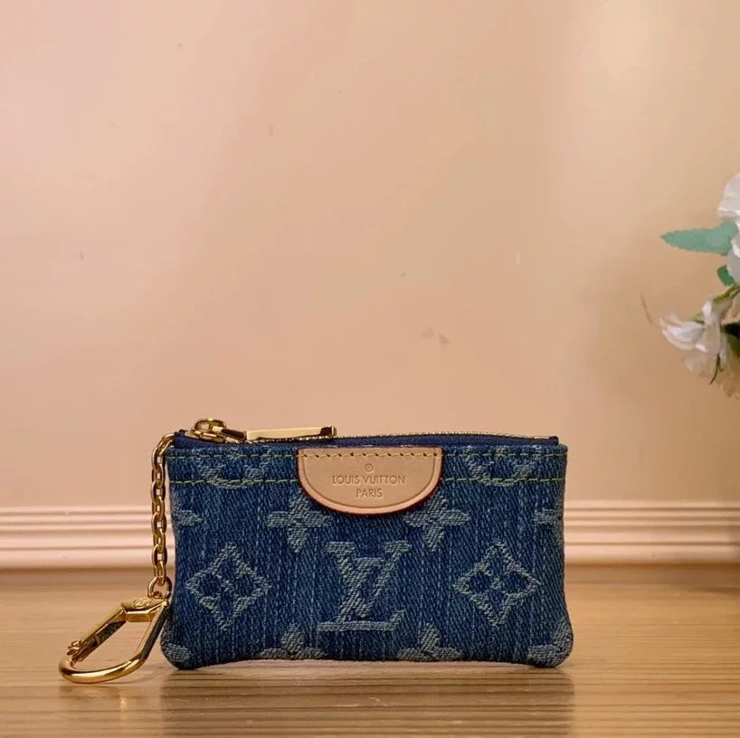 Louis Vuitton LV Wallets/Clutches Denim Denim Purse Wallet Collection Real Shot M82960Denim Mahjong Bag Women's Bag Clutch Chain Bag Shoulder Underarm Bag Handbag Victorine Denim Wallet zippy Denim Zipper Wallet Coin Purse Keychain Coin Purse M82959/58/57