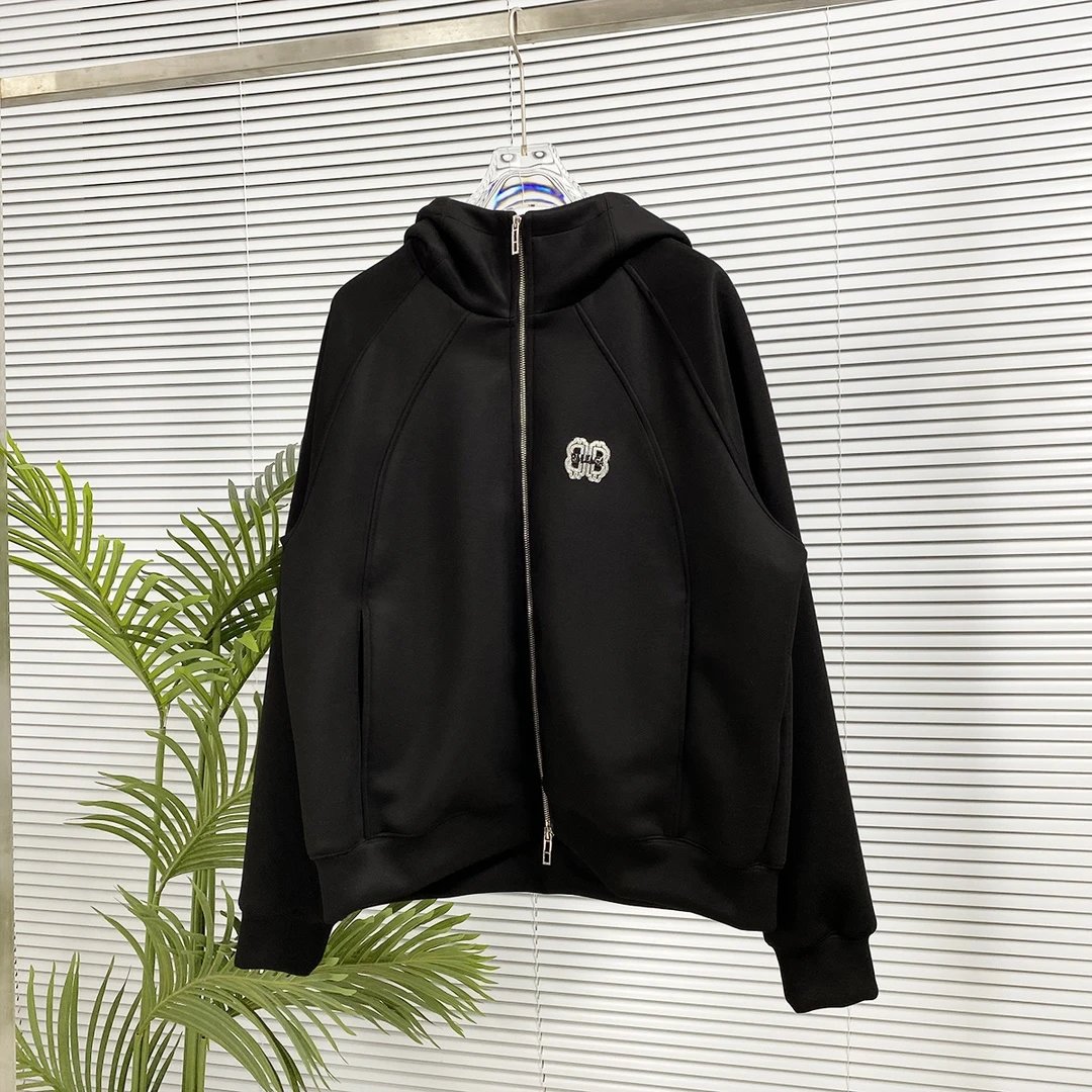 Balenciaga Hoodie Zipper Hoodie Sweatshirt Jacket Top Unisex Sports Casual Loose Fit Versatile