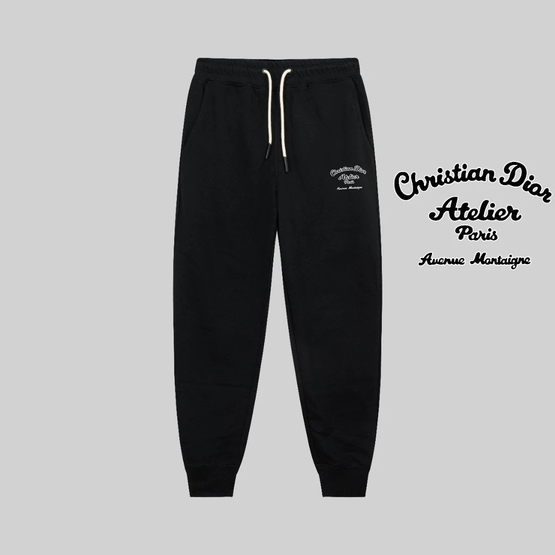 Dior Sweatpants Slim Fit Line Logo Logo Jogger Sweatpants Unisex Winter New Long Pants