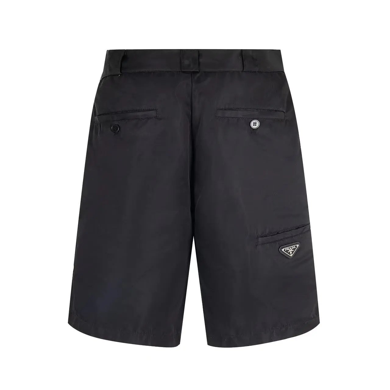 PRADA Shorts Front Inverted Metal Triangle Logo logo Five-point Shorts25ss New Drawstring Casual Summer Pants American Style5Two-in-One Casual Sweatpants for Men and Women, Pure Cotton Joggers