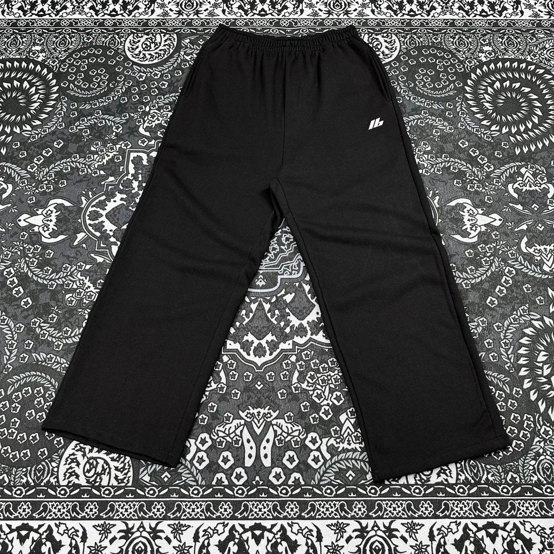 Balenciaga Sweatpants IP Letter Reflective Logo Pants Casual Pants Straight Wide-leg Pants Sweatpants Unisex24ss Autumn and Winter New Products