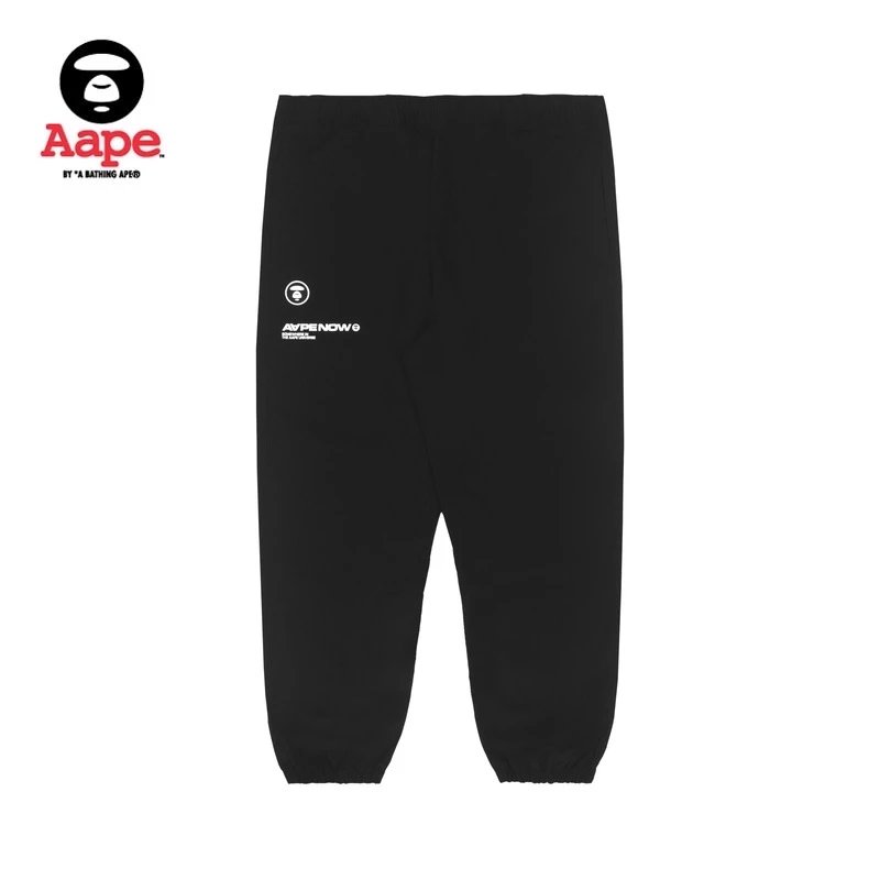 Bape Sweatpants Top Version Men's Letter Printing Face Small Icon Ankle-Tied Trendy Casual Pants