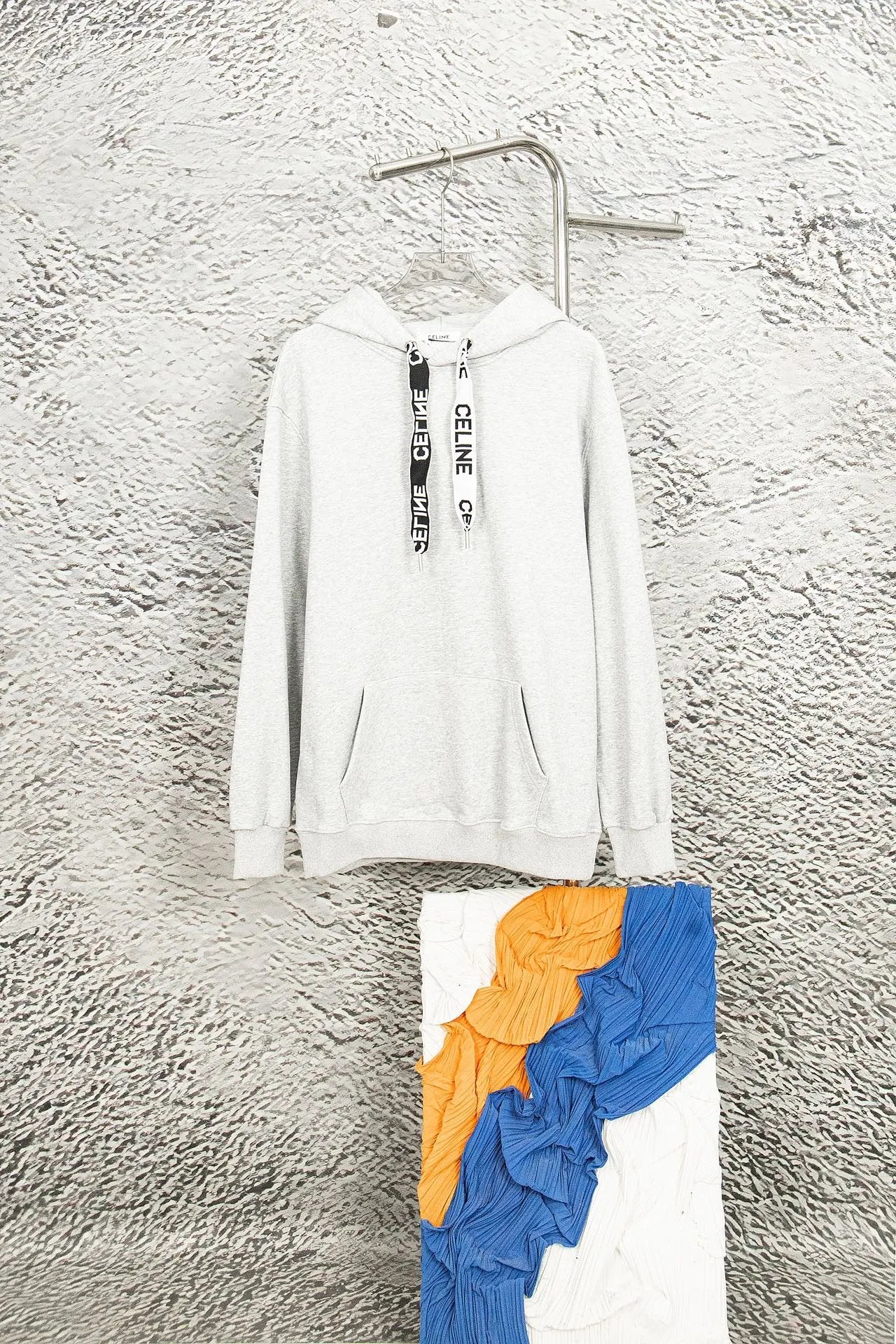 Celine Hoodie Ribbon Letter Hoodie Sweatshirt Hoodie Jacket Top Unisex Sports Casual Loose Fit Versatile