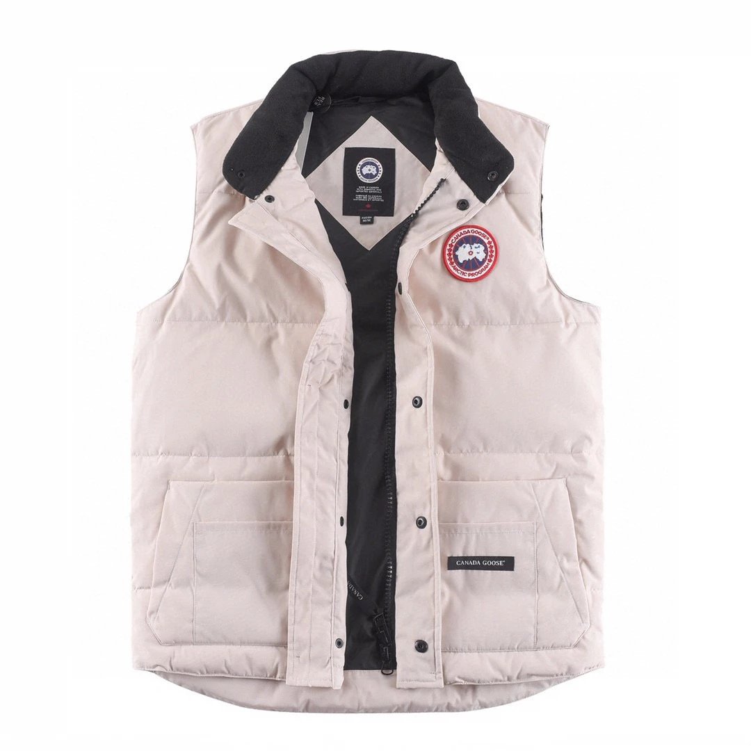 Canada Goose Down Jacket Top Version down Jacket Vest Autumn and Winter New Sleeveless Men and Women Short Vest Coat Thickened Warm Waistcoat