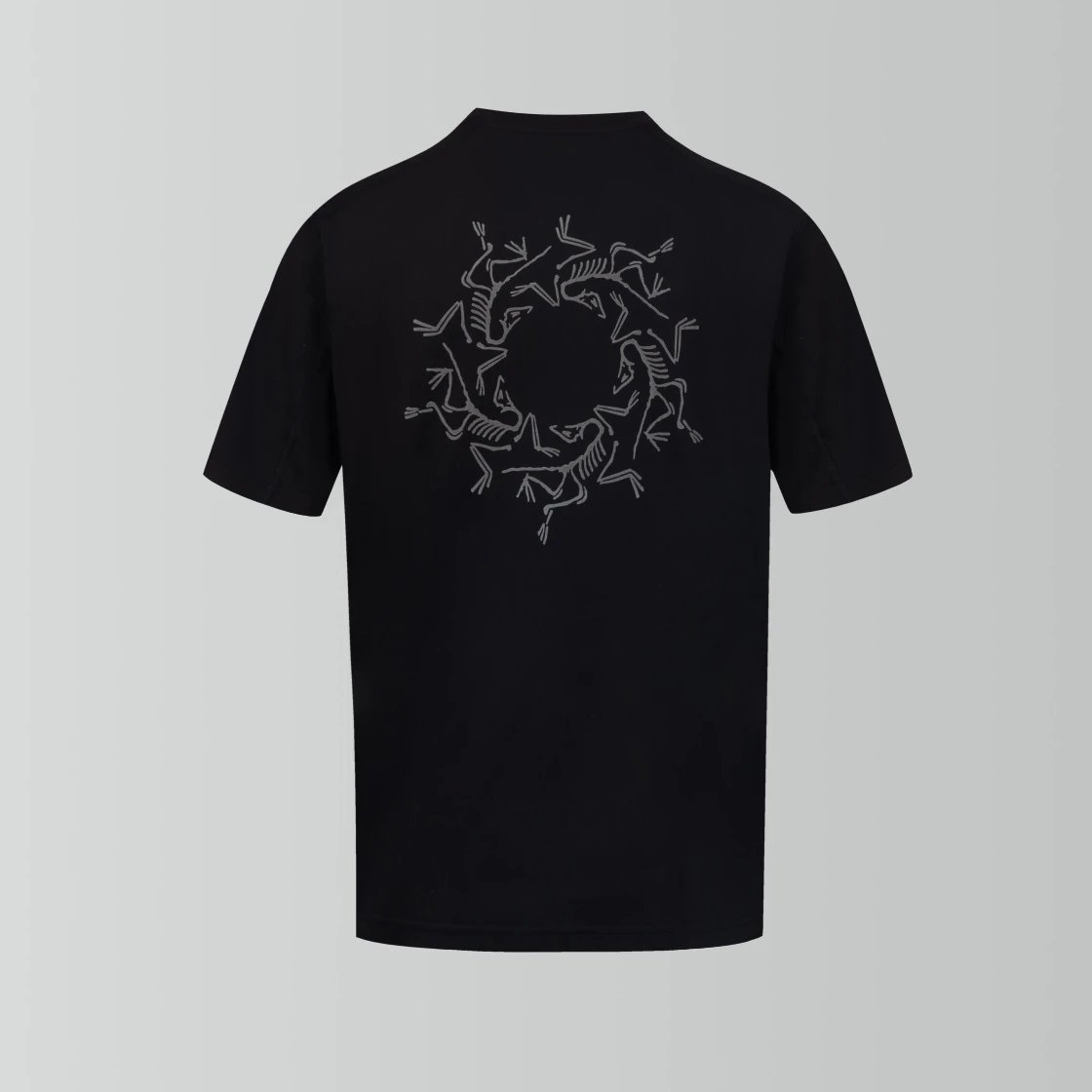 Arc'teryx T-shirt Round Bird Pattern Print on the Back logo round Neck Short Sleeve25ss New Pure Cotton Unisex Style T T-shirt OS Loose Fit Base Shirt Half Sleeve T-Shirt Top Half Sleeve