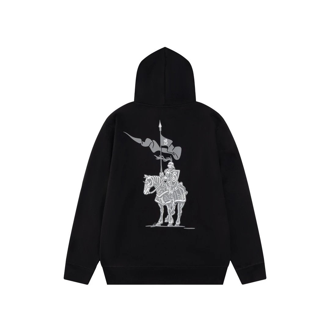 Burberry Hoodie Hooded Sweatshirt Jacket Top Unisex Sports Casual OS Loose fit versatile style