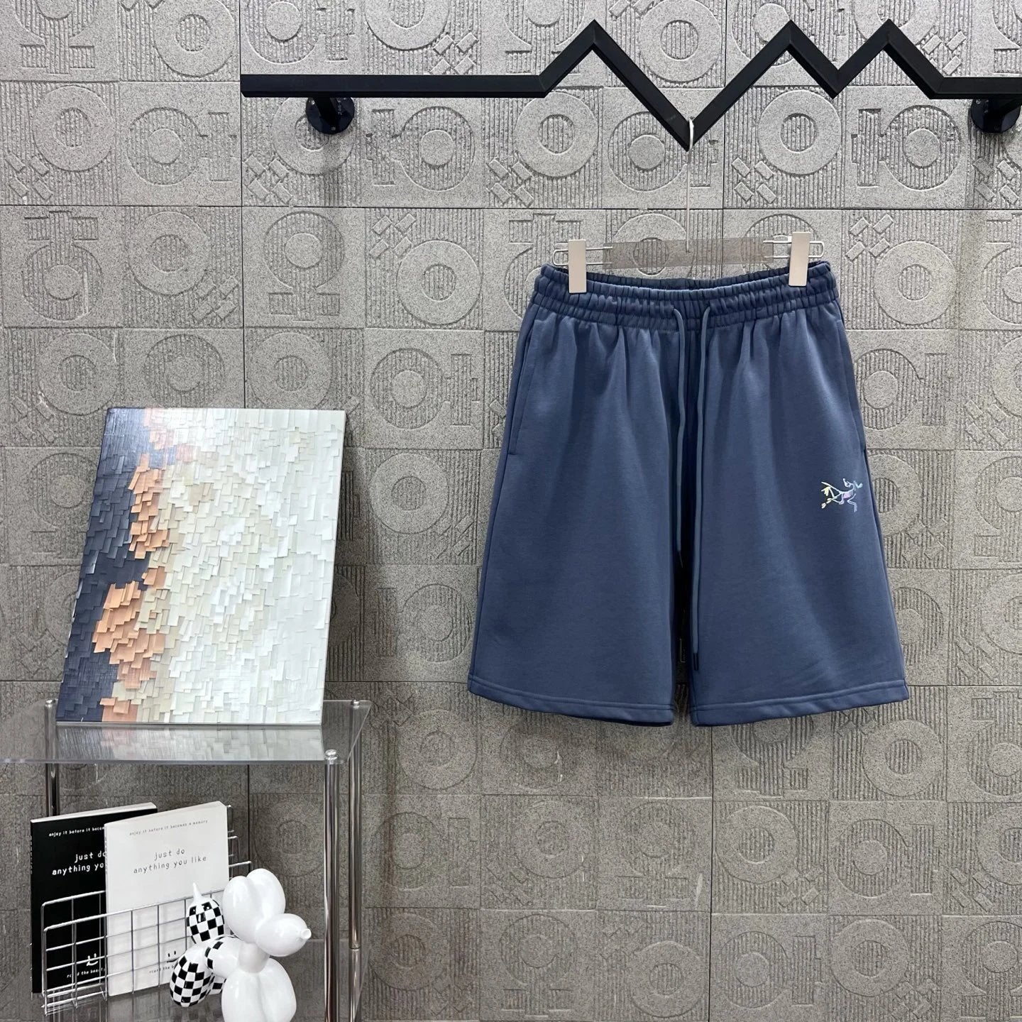 Arc'teryx Shorts Front Body Bird Skeleton Print logo Five-point Shorts25ss New Drawstring Casual5Two-Piece Casual Sweatpants Summer Pants Unisex Pure Cotton Sweatpants