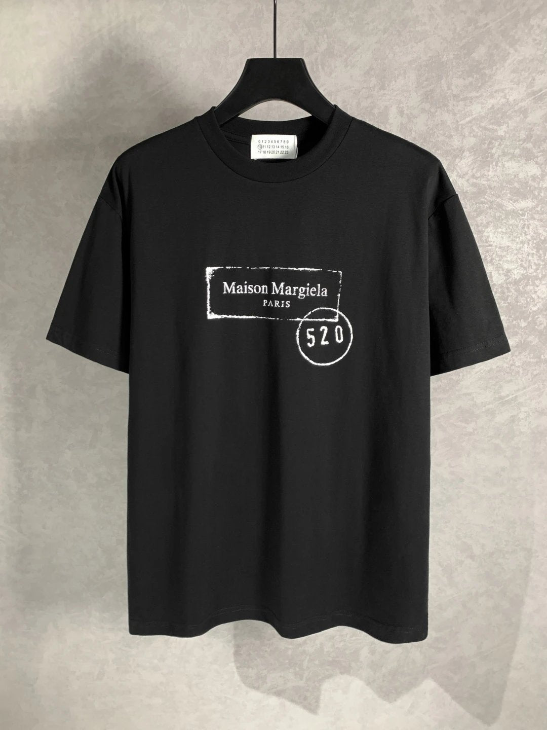 Maison Margiela T-shirt Chest Letters520Printing logo round Neck Short Sleeve25ss New Pure Cotton Unisex Style T T-shirt OS Loose Fit Base Shirt Half Sleeve T-Shirt Top Half Sleeve