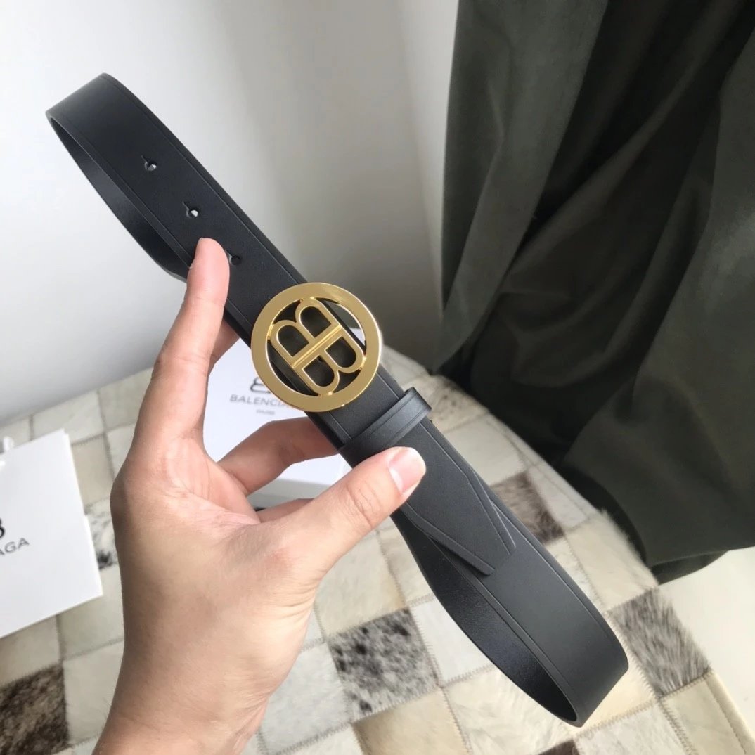 Balenciaga Belt Top version Women's Original Order Belt Fashion Retro Belt BB Distressed Men's Belt Buckle Men's and Women's Business Casual Belt Belt Women's Belt Belt Women's