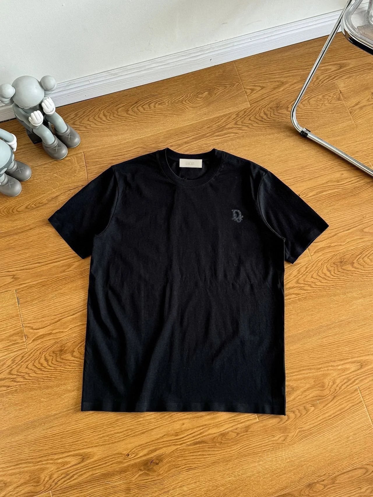 Dior T-shirt Chest Letter Embroidery logo round Neck Short Sleeve25ss New pure cotton T Unisex T-Shirt OS Loose Fit Base Shirt Top Half Sleeve T-Shirt