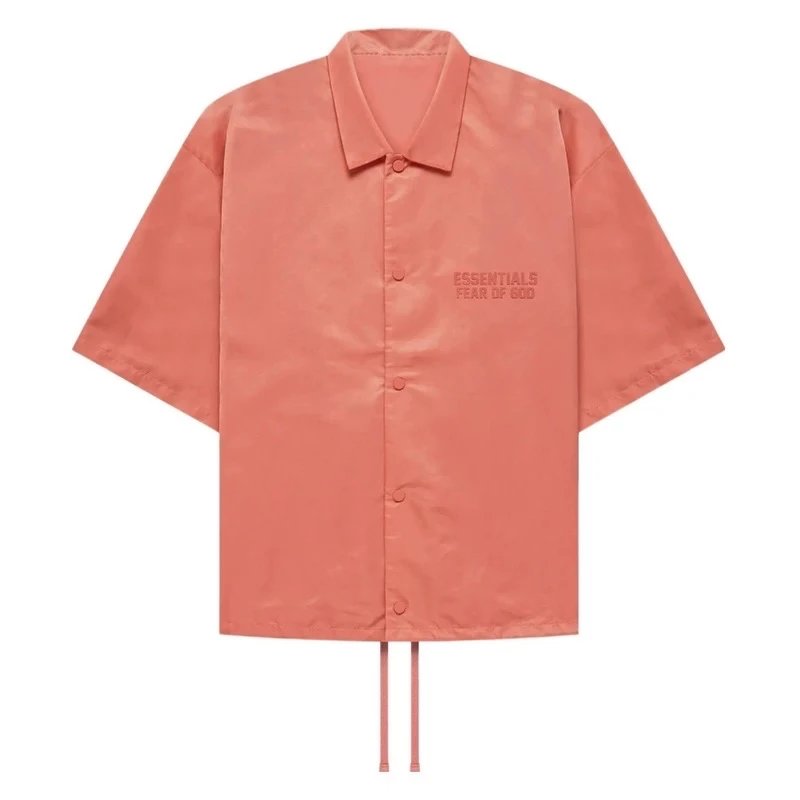 ESSENTIALS T-shirt Top Version Season 8 Double Line High Street Loose Flocked Printed Short Sleeve Shirt Men