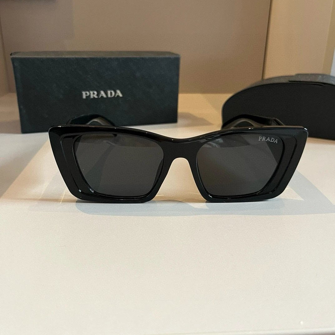 PRADA Sunglasses Sunshade Face-Shaping Sunglasses Slimming Non-Prescription Unisex Couple Style Driving Beach Fishing UV Protection25ss New Sports Casual Versatile