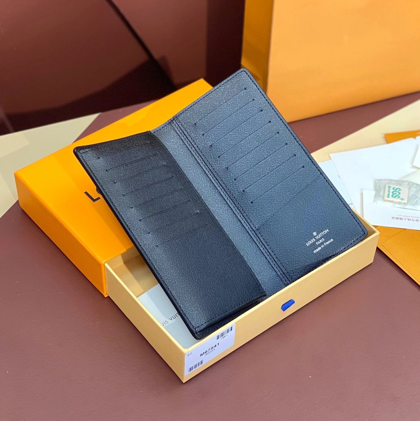 Louis Vuitton LV Wallets/Clutches Top version 【Original Leather】Men's and Women's Wallet Full Series M67541M67542M67543M67544M67548supreme Series Water Ripple Leather Silk Screen Wallet Card Holder the Suit Wallet Long Wallet Handbag