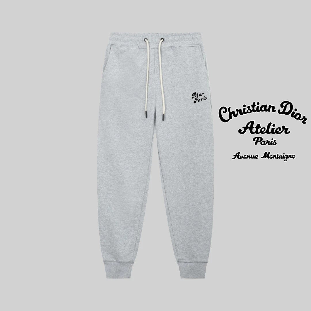 Dior Sweatpants Slim Fit Line Logo Logo Jogger Sweatpants Unisex Winter New Long Pants