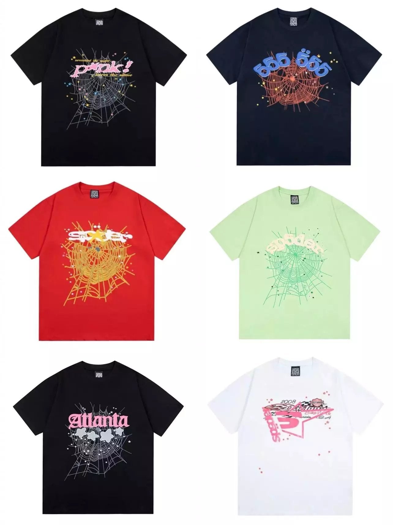 Sp5der T-shirt D33Activity Youth Short Sleeve dird(Non-Quality Problems Cannot Be Returned without Reason)-CY