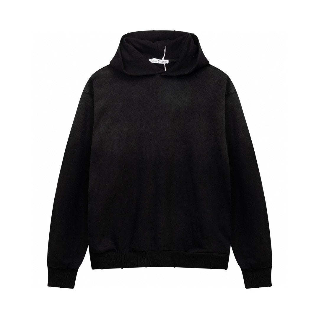 Acne Studios Hoodie Top Version Printed Smiley Face Men's and Women's Casual Hooded Hoodie Autumn