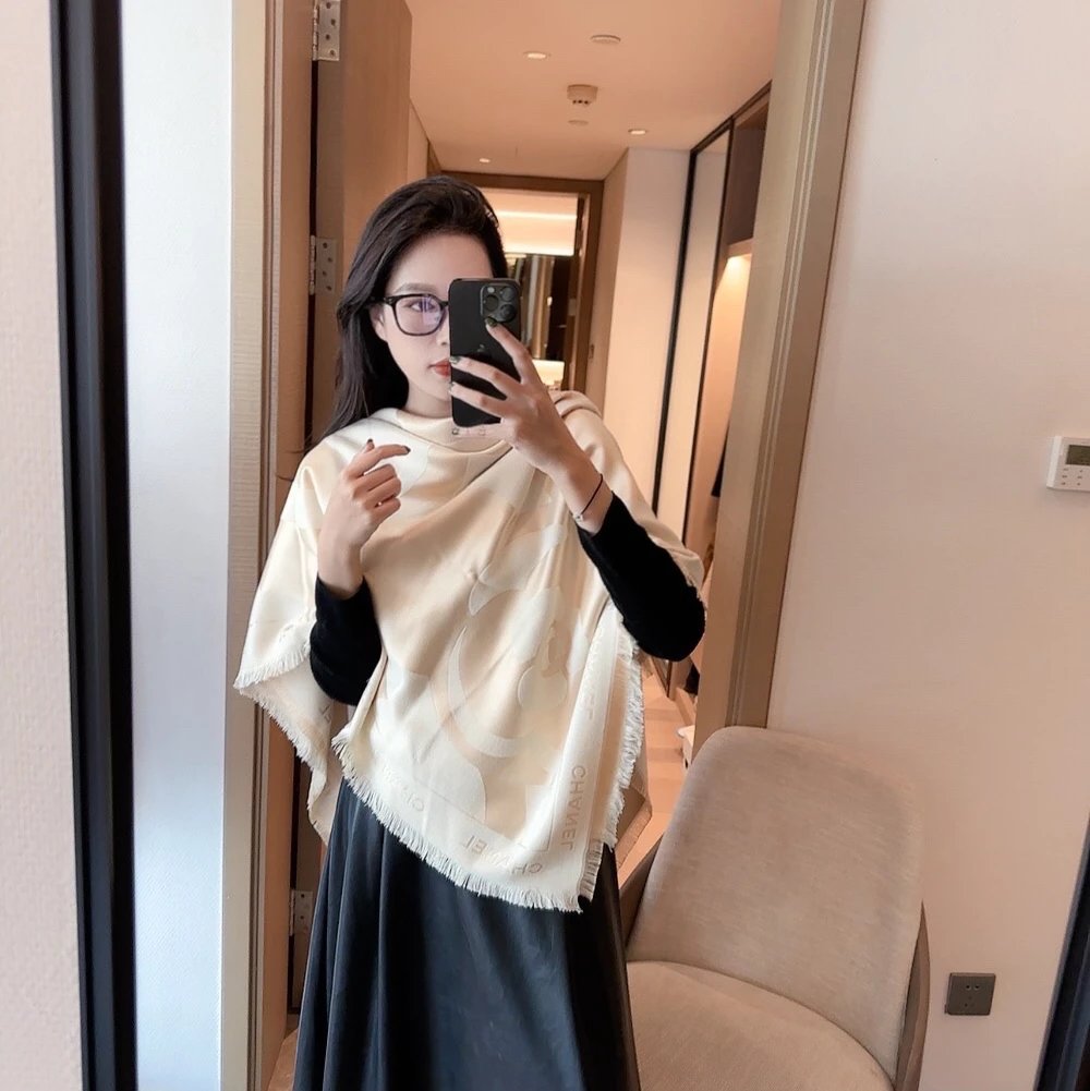 Chanel Scarf New Scarf【Camellia】Very Good Quality