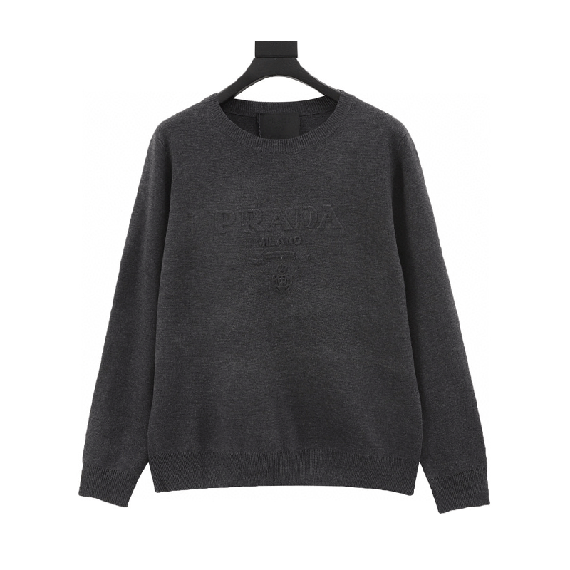 PRADA Sweater Classic Embossed Sweater for Men and Women