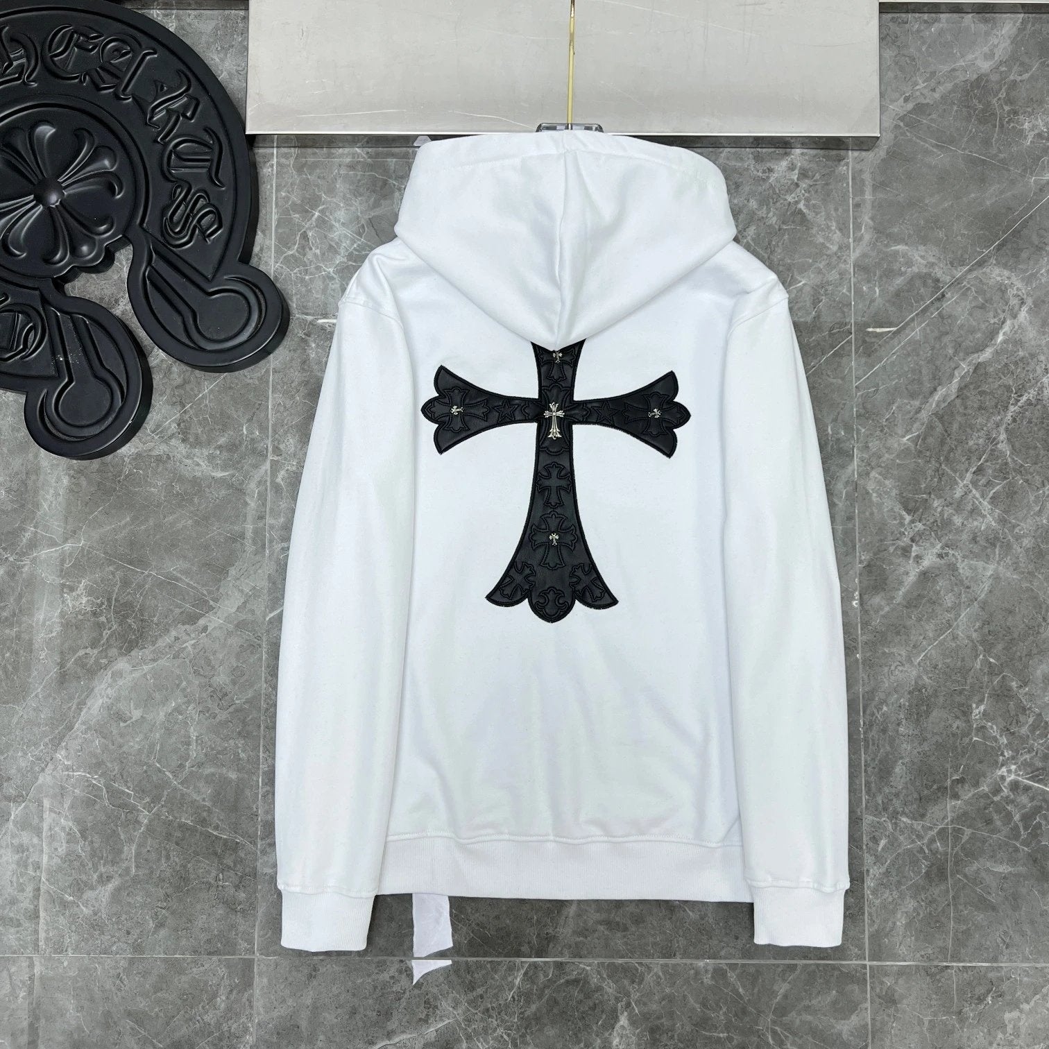 Chrome Hearts Hoodie Cross Hooded Sweater Loose Men's and Women's Zipper Hoodie