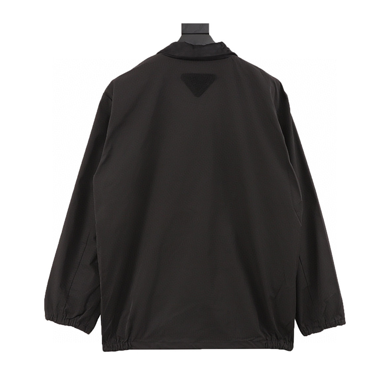 PRADA Jackets Corduroy Collar Long Sleeve Coat for Men and Women